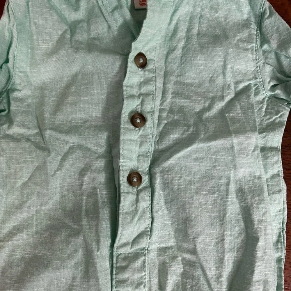 Cat & Jack Mint Green Baby Bodysuit, Size 6-9 M